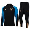 Allemagne Quarter Zip Ensemble Sweat d'Entraînement 2023-24 Noire Pour Homme